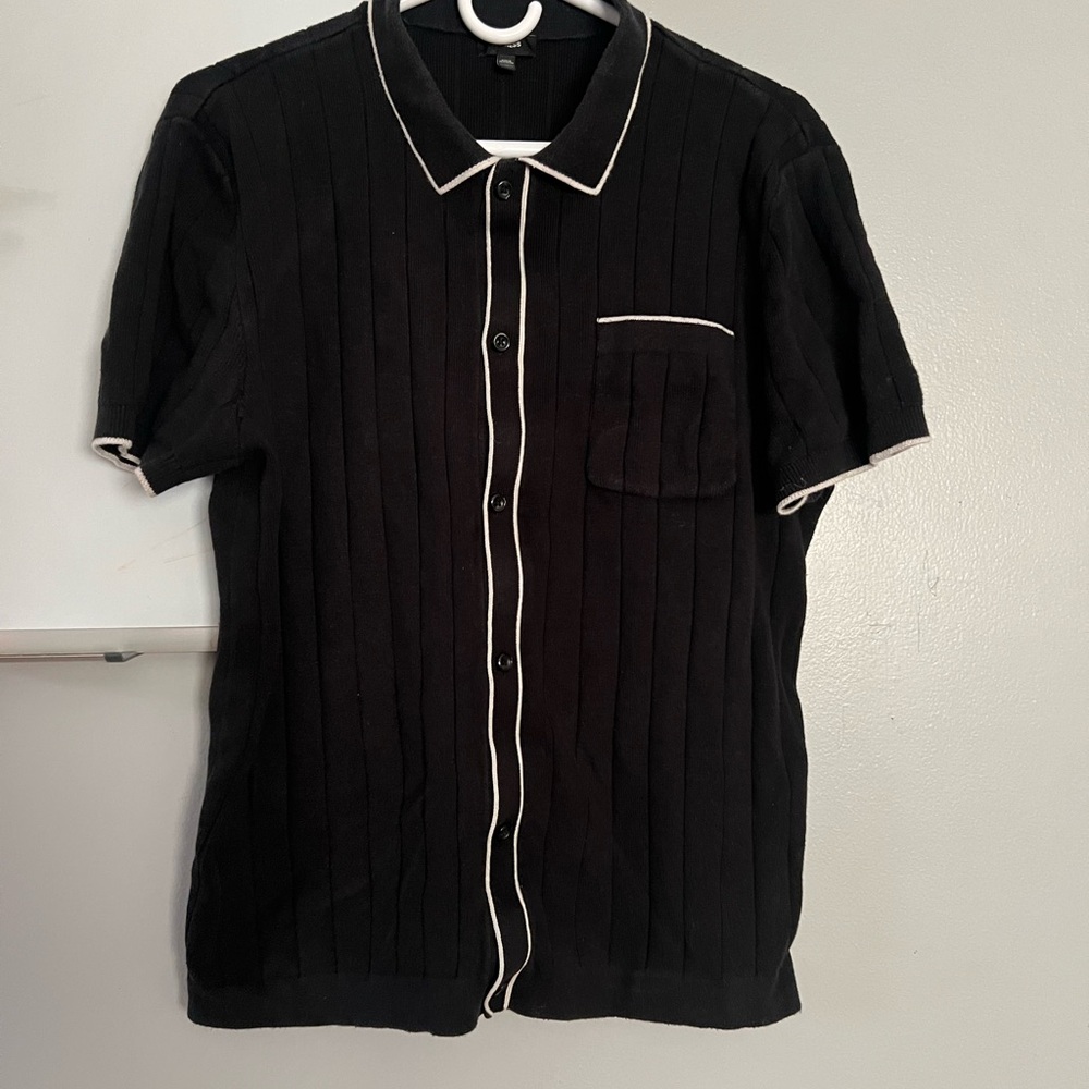 Black Short Sleeve “Express”Men's Shirt